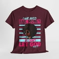 thumbnail image 1 of Glamour Queen Unisex Heavy Cotton Tee "I Will Need Bail Money" in Maroon, 1 of 5