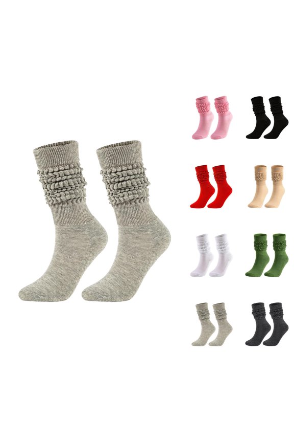 Unisex High Tube Bubble Knit Socks – Fashion Street Style, Soft Warm Yarn Fabric, Trendy Compression Socks for Women, Ideal for Fall Winter Daily Outfits
