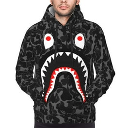 Bape Hoodie Men Shark Hoodies Streetwear Shark Mouth Jacket Full Zip Hooded Fashion Street Wear Camo Women Shark Mouth Design Unisex Men s Pullover Hoodies Bape Shirt Bape Sweatshirts for Men Women Wa...