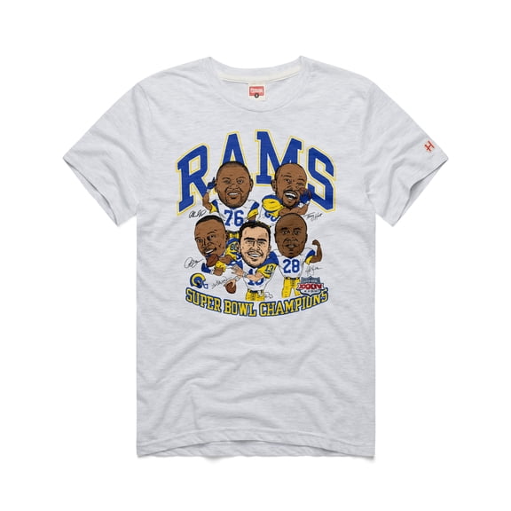 Unisex Homage Ash Los Angeles Rams Super Bowl XXXIV T-Shirt