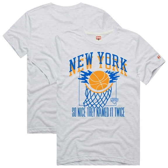 Unisex Homage  Ash New York Knicks Hometown Edition Tri-Blend-T-Shirt