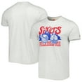 thumbnail image 1 of Unisex Homage Ash Philadelphia 76ers Hometown Hyper Local Tri-Blend T-Shirt, 1 of 3