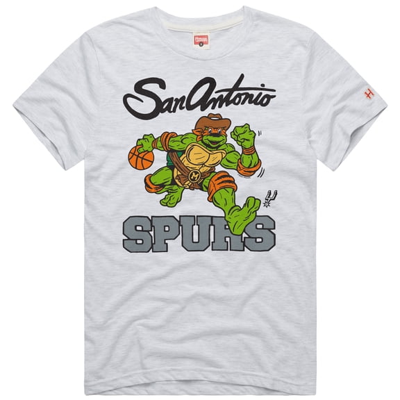 Unisex Homage Ash San Antonio Spurs x Teenage Mutant Ninja Turtles Michelangelo Tri-Blend T-Shirt