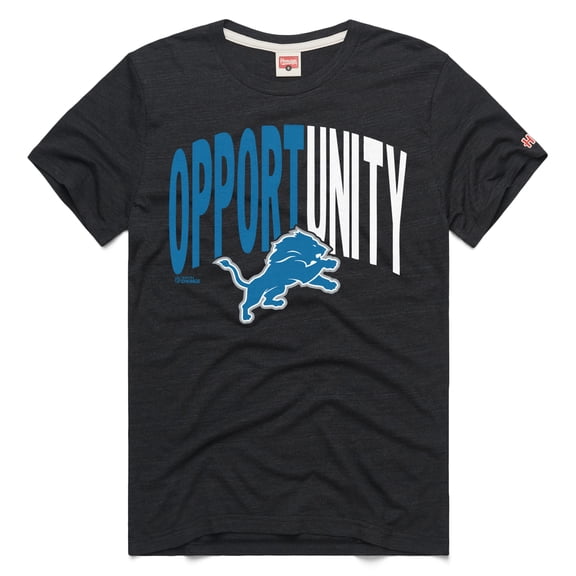 Unisex Homage Charcoal Detroit Lions 2025 Inspire Change Opportunity Tri-Blend T-Shirt
