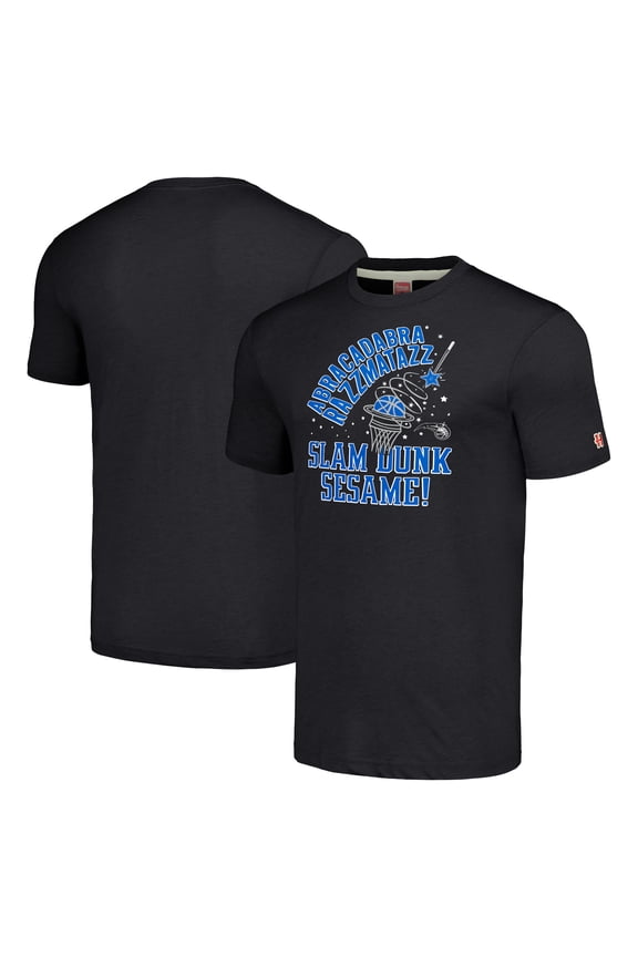 Unisex Homage Charcoal Orlando Magic Slam Dunk Sesame Tri-Blend T-Shirt