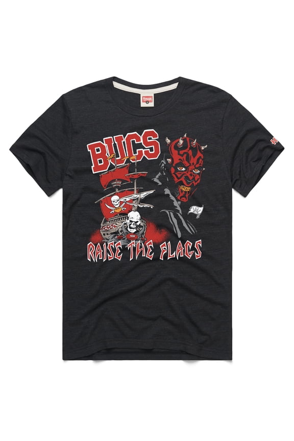 Unisex Homage Charcoal Tampa Bay Buccaneers Star Wars x NFL Tri-Blend T-Shirt