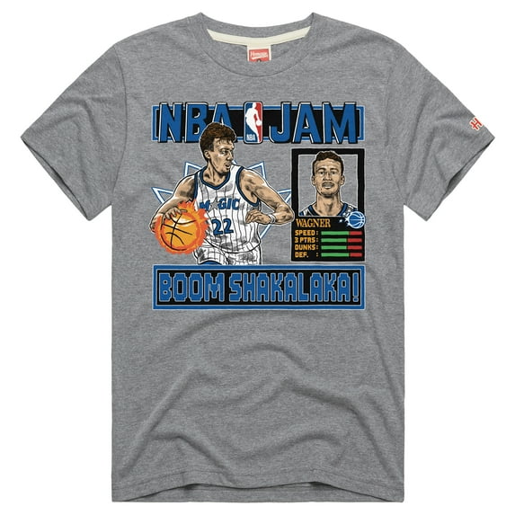 Unisex Homage Franz Wagner Gray Orlando Magic NBA Jam Tri-Blend T-Shirt
