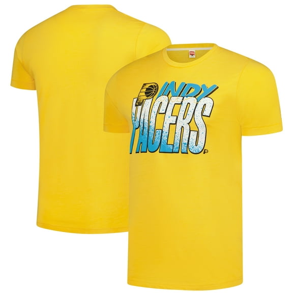 Unisex Homage  Gold Indiana Pacers Hometown Edition Tri-Blend-T-Shirt