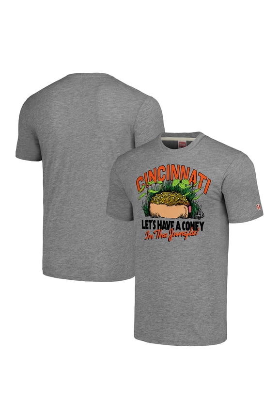 Unisex Homage Gray Cincinnati Bengals NFL x Guy Fieri-s Flavortown Tri-Blend T-Shirt