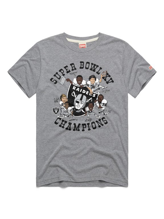 Unisex Homage Gray Oakland Raiders Super Bowl T-Shirt