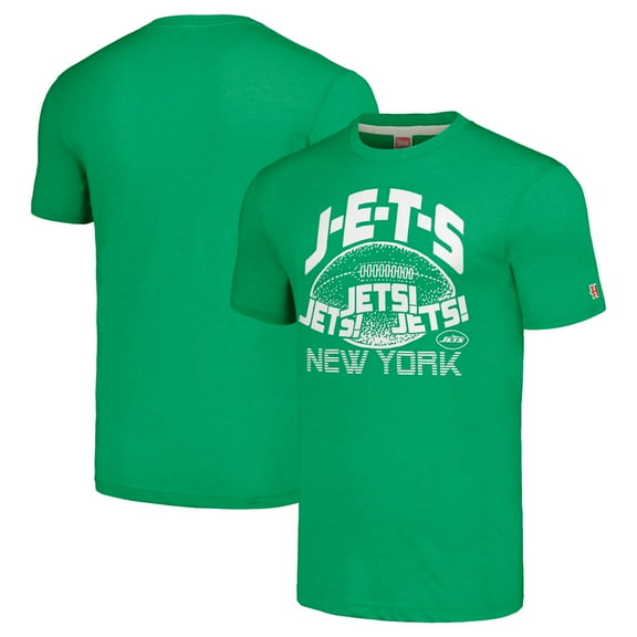 Unisex Homage Green New York Jets J-E-T-S Tri-Blend T-Shirt