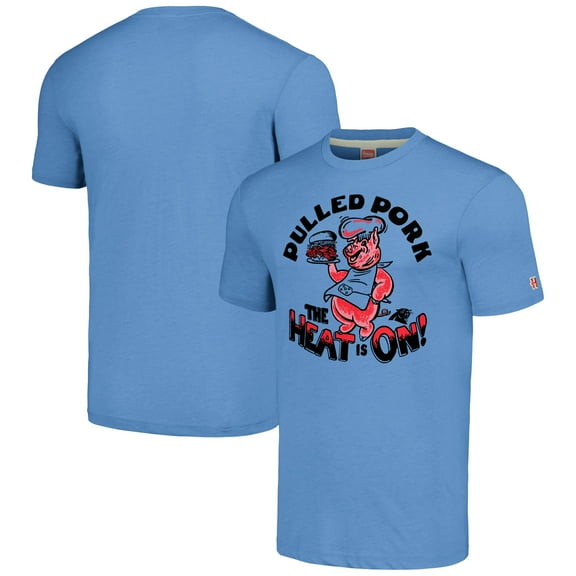 Unisex Homage Light Blue Carolina Panthers NFL x Guy Fieri-s Flavortown Tri-Blend T-Shirt