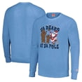 thumbnail image 1 of Unisex Homage Light Blue Chicago Bears Holiday Raglan Tri-Blend Pullover Sweatshirt, 1 of 3