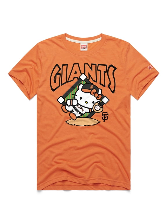 Unisex Homage Orange San Francisco Giants Hello Kitty Tri-Blend T-Shirt