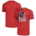 thumbnail image 1 of Unisex Homage  Red Houston Texans Helmet Stripe Tri-Blend T-Shirt, 1 of 3