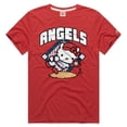 thumbnail image 1 of Unisex Homage  Red Los Angeles Angels Hello Kitty Tri-Blend T-Shirt, 1 of 1