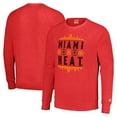 thumbnail image 1 of Unisex Homage Red Miami Heat Holiday Raglan Pullover Sweatshirt, 1 of 3
