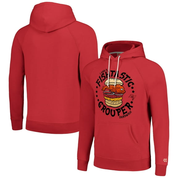 Unisex Homage Red Tampa Bay Buccaneers NFL x Guy Fieri-s Flavortown Tri-Blend Pullover Hoodie