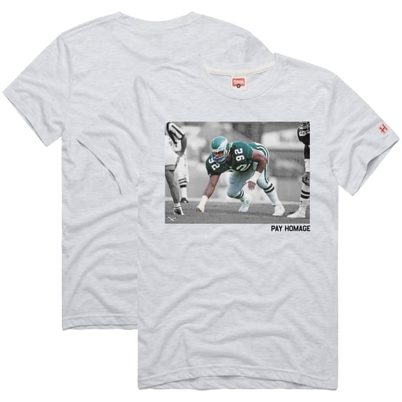 Unisex Homage Reggie White Ash Philadelphia Eagles Pay Homage Tri-Blend T-Shirt