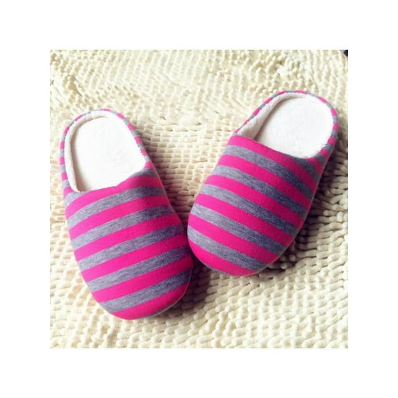 Unisex Home Anti-slip Cotton Slippers Soft Warm