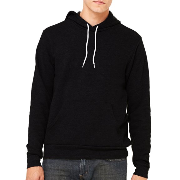 Unisex Hooded Sweater, Cotton/Poly Plain Hoodie - Black MH200HOOD XS