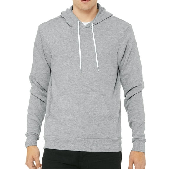 Unisex Hooded Sweater, Cotton/Poly Plain Hoodie - Heather Grey MH200HOOD XS