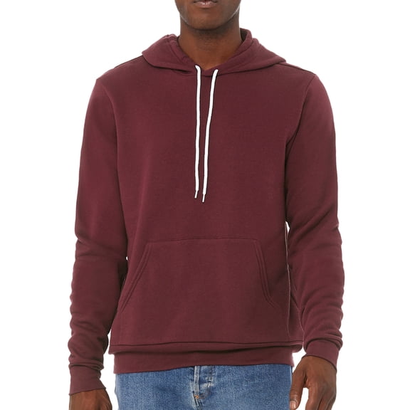 Unisex Hooded Sweater, Cotton/Poly Plain Hoodie - Maroon MH200HOOD L