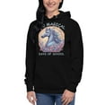 thumbnail image 1 of Unisex Hoodie 100 Magical Days Of School Cute Unicorn Kid (Black, S), 1 of 2