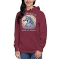 thumbnail image 1 of Unisex Hoodie 100 Magical Days Of School Cute Unicorn Kid (Maroon, 2XL), 1 of 2