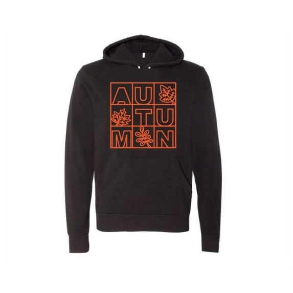 Unisex Hoodie, Autumn, Fall Hoodie, Autumn Apparel, Fall Time Apparel, Hoodies, Gift For Her, Mom Gift, Trendy Hoodie, Seasons, Fall Apparel, Black, LARGE