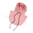 thumbnail image 1 of Unisex Hoodie Fake Collar Detachable Dickey Pullover Crop Top Harajuku Solid Color Half Sweatshirt Neck Warmer with Hat, 1 of 19