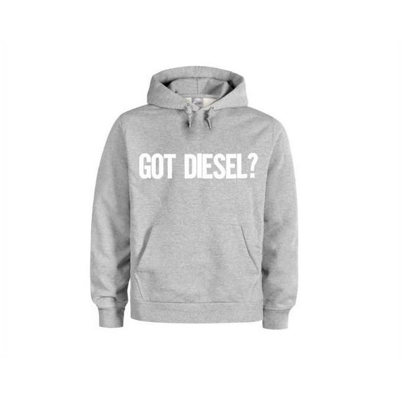 Unisex Hoodie, Got Diesel?, Diesel Lover, Gift For Him, Womens Fashion, Diesel Trucks, Truck Driver Gift, Tractors, Farm Apparel, Humor, Grey (White Text), LARGE