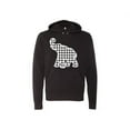 thumbnail image 1 of Unisex Hoodie, Houndstooth Elephant, Roll Tide Apparel, Alabama Hoodie, Alabama Football, Sports Hoodie, Football Hoodie, Alabama Apparel, Black, LARGE, 1 of 1