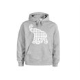 thumbnail image 1 of Unisex Hoodie, Houndstooth Elephant, Roll Tide Apparel, Alabama Hoodie, Alabama Football, Sports Hoodie, Football Hoodie, Alabama Apparel, Grey (White Text), 2XL, 1 of 1