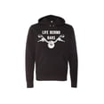 thumbnail image 1 of Unisex Hoodie, Life Behind Bars, Motorcycle Lover, Gift For Him, Humor, Black, LARGE, 1 of 1