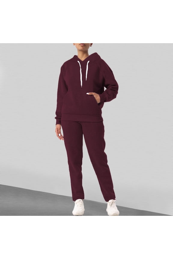 Unisex Hoodie And Sweatpants Set Casual Long Sleeve Athletic Outfit For Men And Women Pants Suit for Women Ski Suit Women plus Size Pant Suits Juniors Pant Suit Official Pants Suits for Women plus