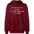 thumbnail image 1 of Unisex Hoodie Sweatshirt, Becoming a Classic, Slim Fit, Long Sleeve Sweater - Cardinal Red Large, 1 of 2