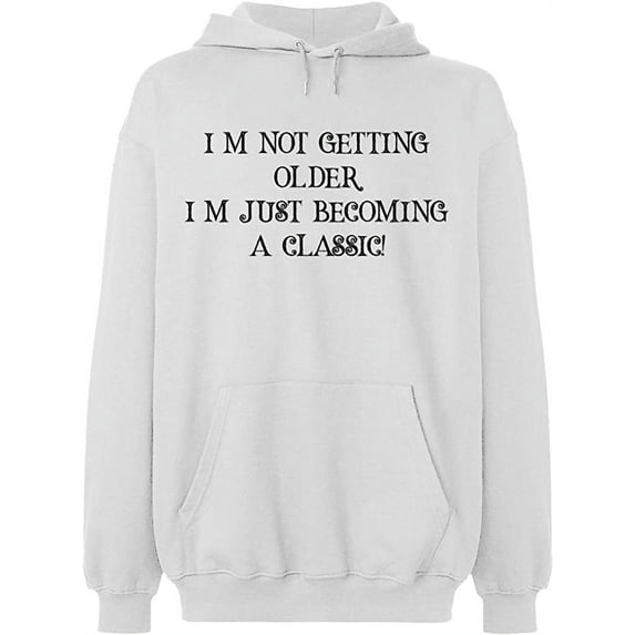 Unisex Hoodie Sweatshirt, Becoming a Classic, Slim Fit, Long Sleeve Sweater - White 3X-Large