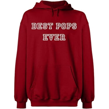 Unisex Hoodie Sweatshirt, Best Pops Ever, Slim Fit, Long Sleeve Sweater - Antiquee Cherry Small