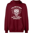 thumbnail image 1 of Unisex Hoodie Sweatshirt, Breating Morale Improves, Custom Sweater, Slim Fit, Long Sleeve Sweater - Cardinal Red 2X-Large, 1 of 2