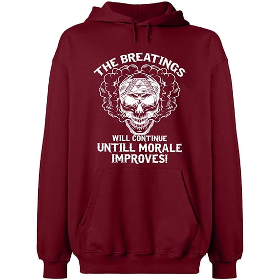 Unisex Hoodie Sweatshirt, Breating Morale Improves, Custom Sweater, Slim Fit, Long Sleeve Sweater - Cardinal Red 2X-Large