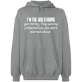 thumbnail image 1 of Unisex Hoodie Sweatshirt, Conservative You Were Werned, Slim Fit, Long Sleeve Sweater - Sport Grey 3X-Large, 1 of 2