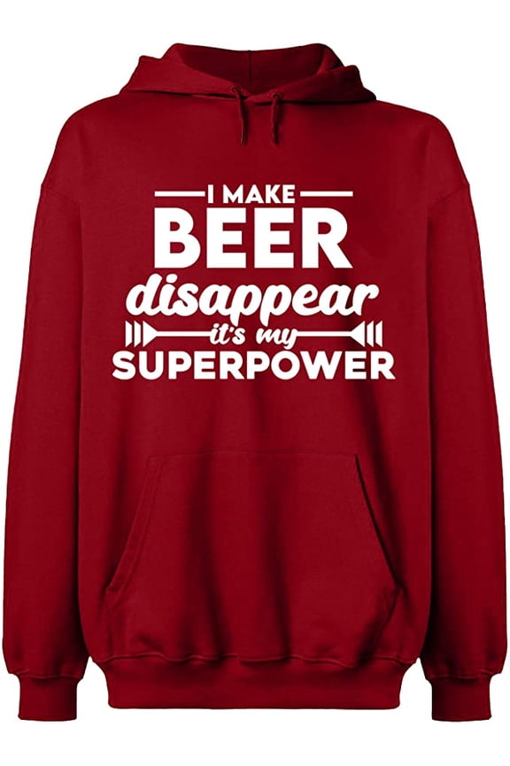 Unisex Hoodie Sweatshirt Custom Sweater, Slim Fit, Long Sleeve Sweater - Antiquee Cherry Small