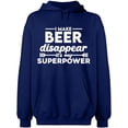 thumbnail image 1 of Unisex Hoodie Sweatshirt Custom Sweater Slim Fit Long Sleeve Sweater - Navy Blue 3X-Large, 1 of 2