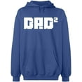 thumbnail image 1 of Unisex Hoodie Sweatshirt, Dad Square, Slim Fit, Long Sleeve Sweater - Indigo Blue 3X-Large, 1 of 2