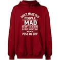 thumbnail image 1 of Unisex Hoodie Sweatshirt, Don't Make Old People, Slim Fit, Long Sleeve Sweater - Antiquee Cherry Small, 1 of 2