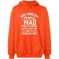 thumbnail image 1 of Unisex Hoodie Sweatshirt, Don't Make Old People, Slim Fit, Long Sleeve Sweater - Orange Medium, 1 of 2