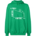 thumbnail image 1 of Unisex Hoodie Sweatshirt, Find X Found It Math, Slim Fit, Long Sleeve Sweater - Irish Green X-Large, 1 of 2