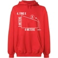 thumbnail image 1 of Unisex Hoodie Sweatshirt, Find X Found It Math, Slim Fit, Long Sleeve Sweater - Red 2X-Large, 1 of 2