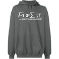 thumbnail image 1 of Unisex Hoodie Sweatshirt, I Ate Some Pi Day It Was Delicious Math, Custom Sweater, Slim Fit, Long Sleeve Sweater - Graphite Heather Large, 1 of 2